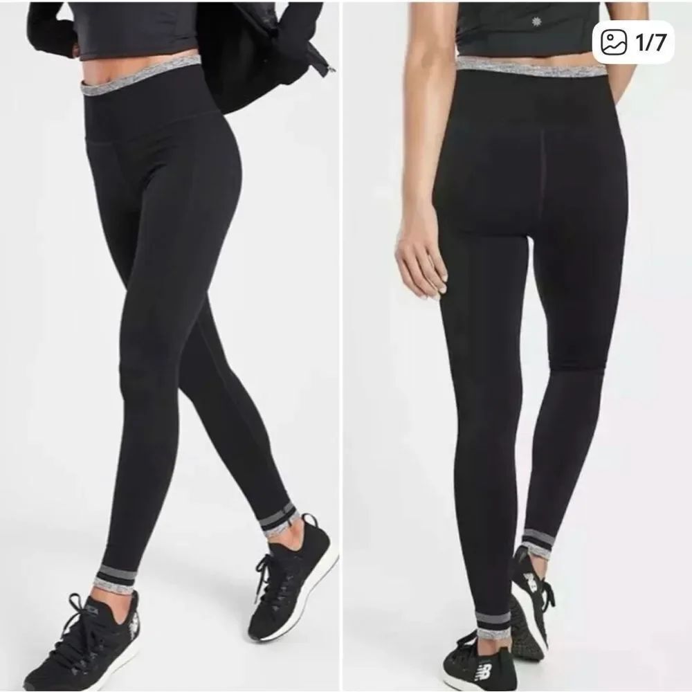 Athleta Andes Seamless Legging Black Womens Large
